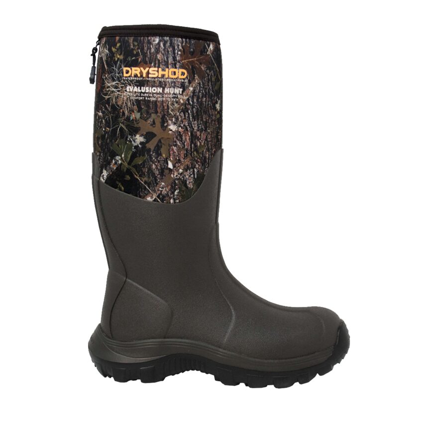 The Dryshod Evalusion hunting boot is lightweight, warm, and 100% waterproof to keep you comfortable on every hunt.